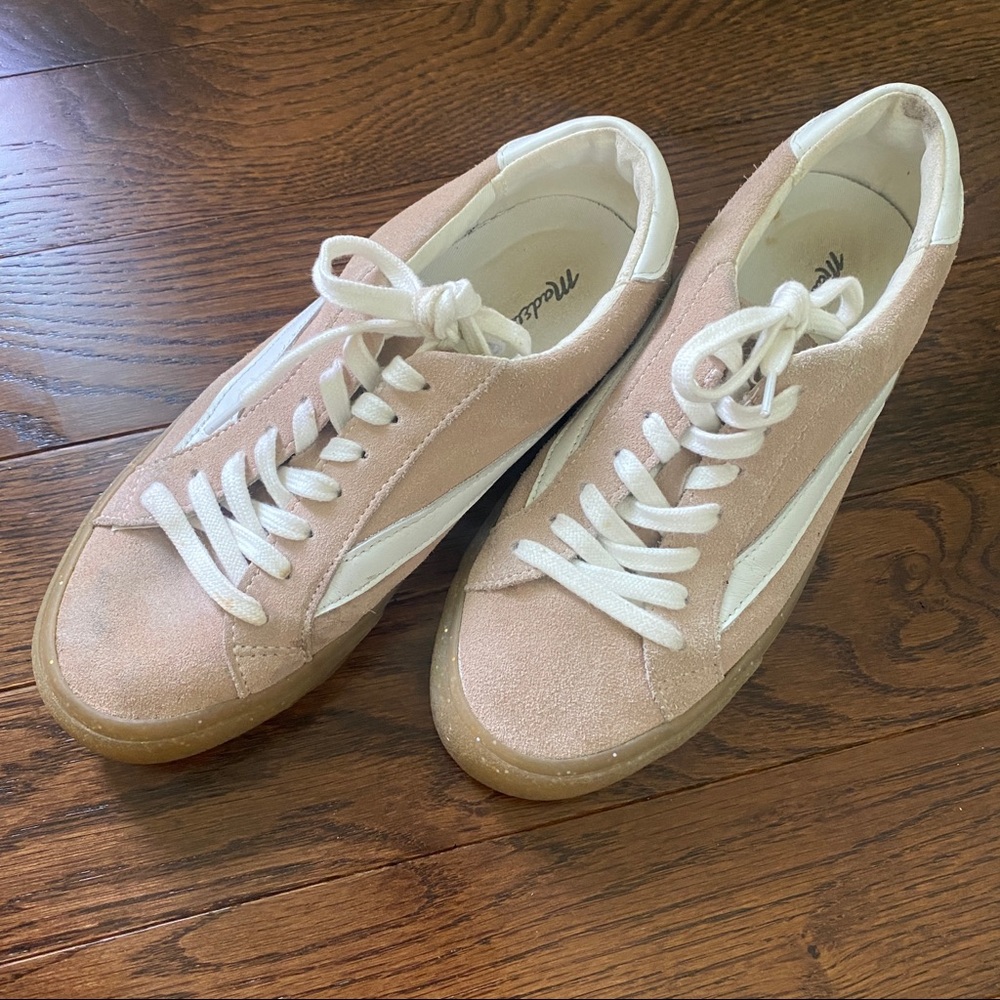 EUC! Madewell pink suede sneakers
